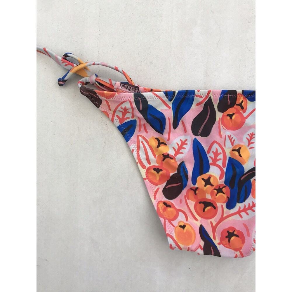 Solid & Striped String Bikini Bottom Parker Retro… - image 7